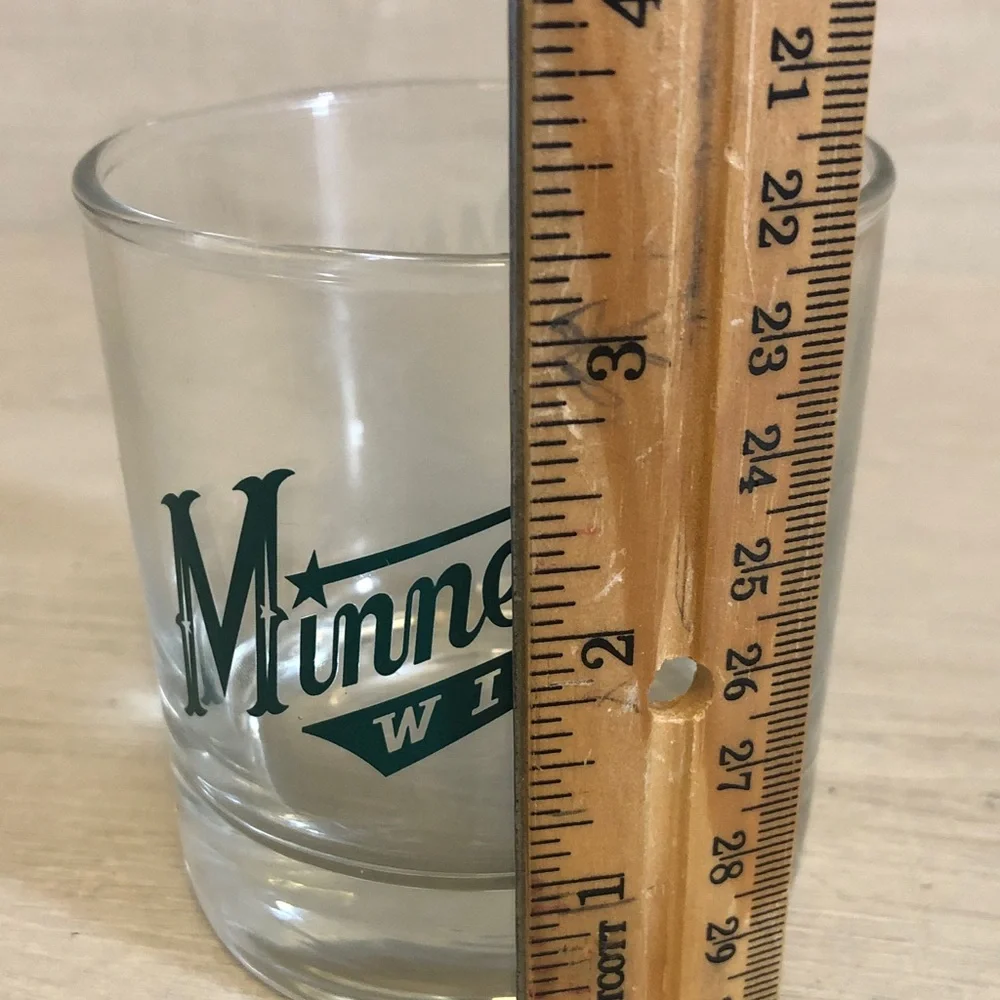 Jack Daniels and NHL Minnesota Wild co-branded 8oz. Drinking glass
